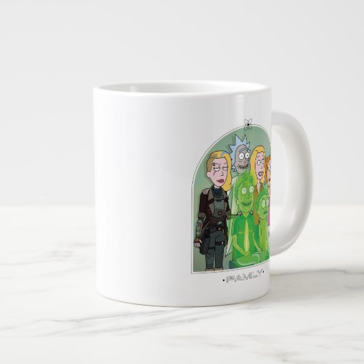 Grafisch Rick en Morty Family Grote Koffiekop (Voorkant rechts)