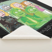 Grafisch Rick en Morty Family Sherpa Deken (3/4)