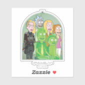 Grafisch Rick en Morty Family Sticker (Vel)