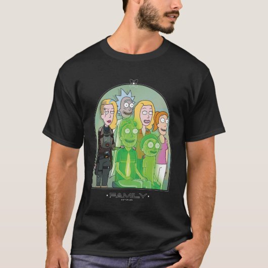 Grafisch Rick en Morty Family T-shirt (Voorkant)