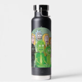 Grafisch Rick en Morty Family Waterfles (Links)