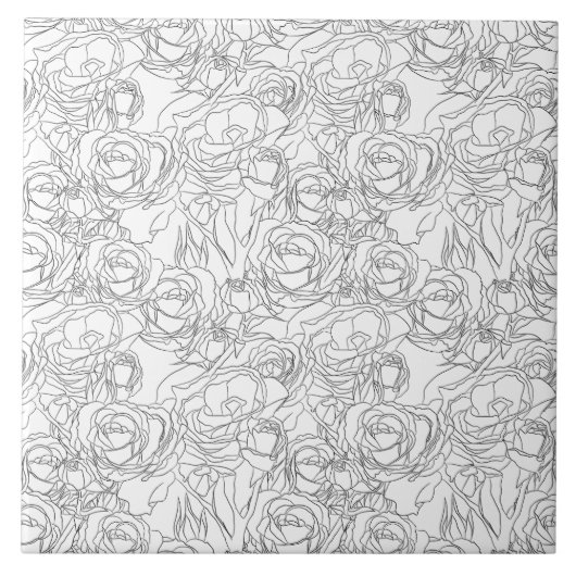 grafisch Roos Tegeltje (Voorkant)