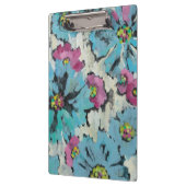 Grafisch roze en Blauwe Floral Klembord (Links)