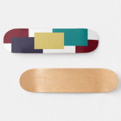 Grafisch Schaats Board 4 kleur en hout Skateboard (Horizontaal)