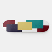 Grafisch Schaats Board 4 kleur en hout Skateboard (Horizontaal)