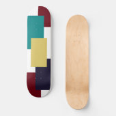 Grafisch Schaats Board 4 kleur en hout Skateboard (Voorkant)