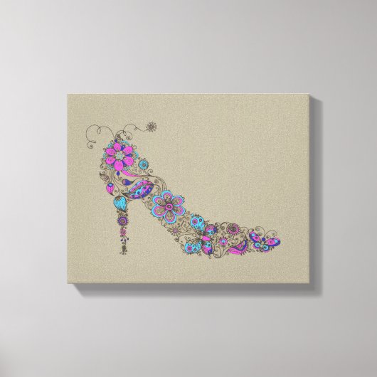 Grafisch scheen - Gewikkeld Canvas Afdruk (Voorkant)