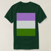Grafisch schema Genderqueer Pride Color T-shirt (Design voorkant)