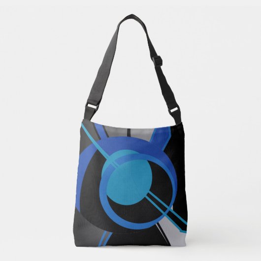 grafisch schoudertas crossbody tas (Voorkant)