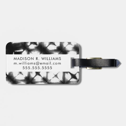 Grafisch Shibori I Bagagelabel (Achterkant horizontaal)