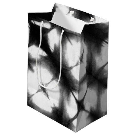 Grafisch Shibori I Medium Cadeauzakje (Achterkant Gekanteld)