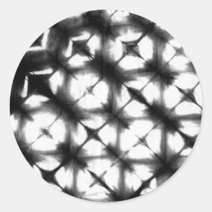 Grafisch Shibori I Ronde Sticker