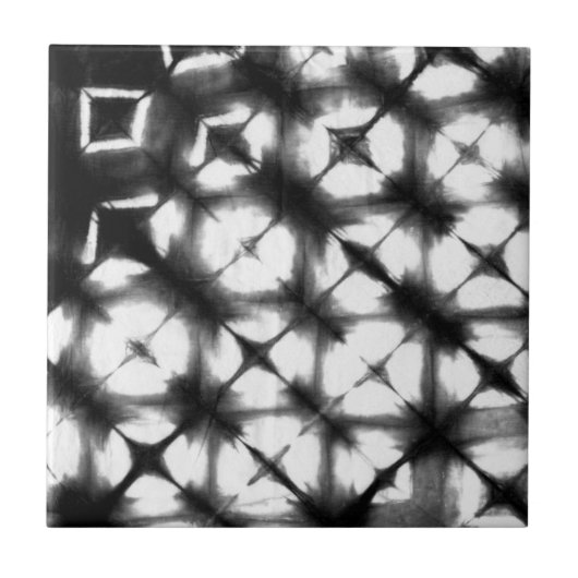 Grafisch Shibori I Tegeltje (Voorkant)