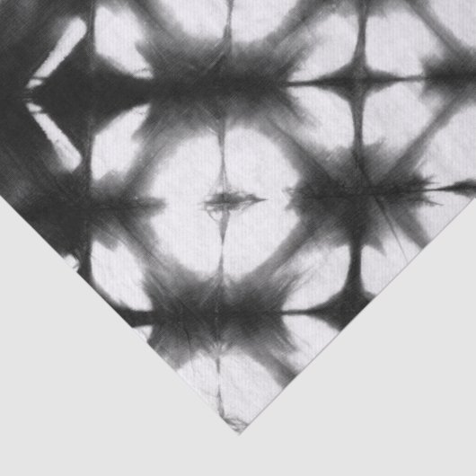 Grafisch Shibori I Tissuepapier (Detail)