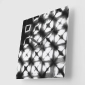 Grafisch Shibori I Vierkante Klok (Hoek)