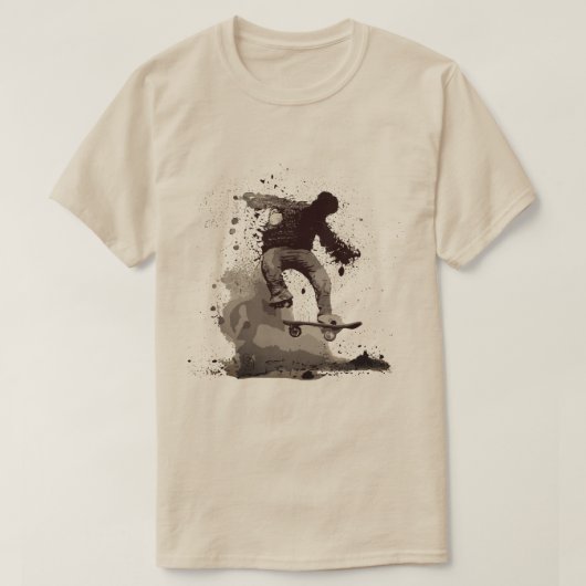 Grafisch skateboard van het platform t-shirt (Design voorkant)