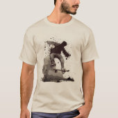 Grafisch skateboard van het platform t-shirt (Voorkant)