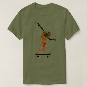 Grafisch skateboard van het platform t-shirt