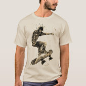 Grafisch skateboard van het platform t-shirt (Voorkant)