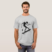 Grafisch skateboard van het platform t-shirt (Voorkant volledig)