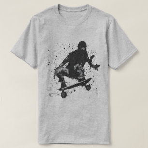 Grafisch skateboard van het platform t-shirt