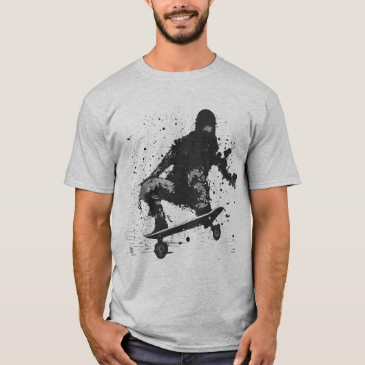 Grafisch skateboard van het platform t-shirt (Voorkant)