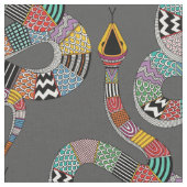 grafisch slangengrijs stof (Close Up)