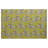 grafisch slangenkruid groen stof (Fat Quarter)