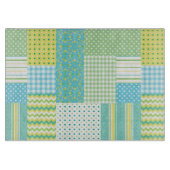 Grafisch snijvlak: Daffodils, Faux-Patchwork Snijplank (Voorkant)