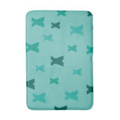 Grafisch Symbool Uw Initiaal Patroon op om het eve Badmat (Voorkant Verticaal)