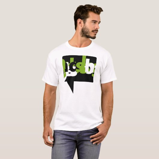 Grafisch T-Shirt - de Visuele Groene Stem (Voorkant volledig)