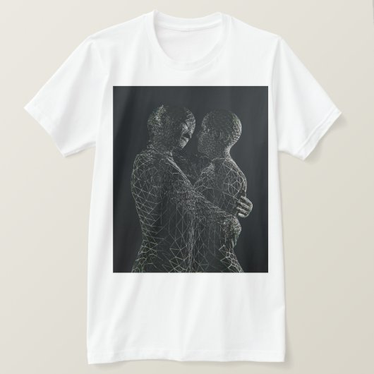 Grafisch T-shirt Digitale Liefdesconnectie (Design voorkant)