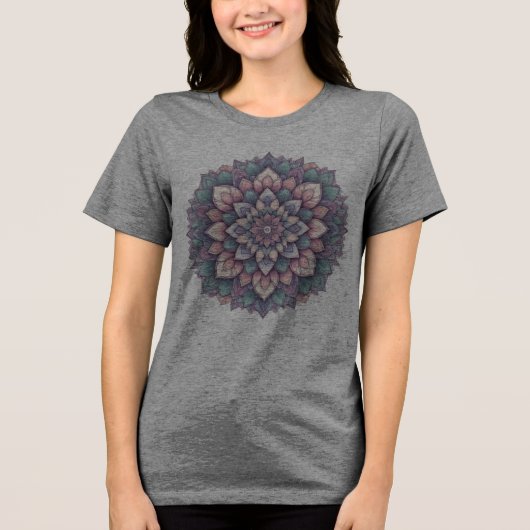 Grafisch T-shirt – Mandala Art Design (Voorkant)