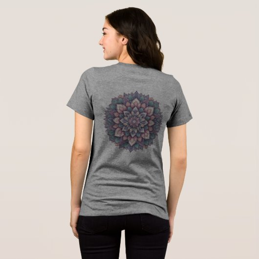 Grafisch T-shirt – Mandala Art Design (Achterkant volledig)