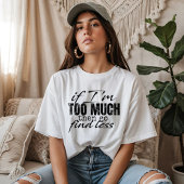 Grafisch T-shirt met grappige en felle tekst