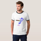 Grafisch T shirt met schijf die kettingen scheurt! (Voorkant volledig)