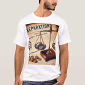 Grafisch t-shirt "Reparations" (Voorkant)