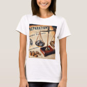 Grafisch t-shirt "Reparations" (Voorkant)