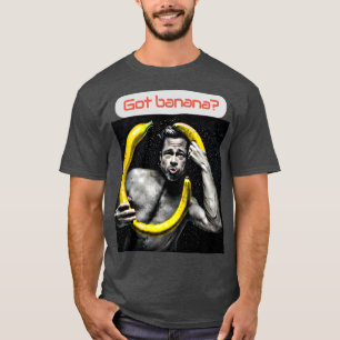 Grafisch T-shirt - Vegan Brad ''banana' Pitt