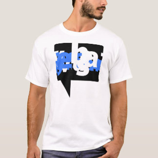 Grafisch T-Shirt - Visueel Blauw van de Stem