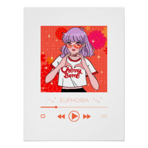 Grafisch T-shirtontwerp Anime-muurkunst Perfect Poster