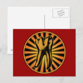 Grafisch Tand Embleem Briefkaart (Voorkant / Achterkant)