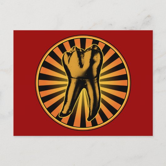 Grafisch Tand Embleem Briefkaart (Voorkant)