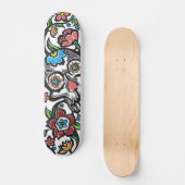 Grafisch Tattoo Skateboard (Voorkant)