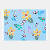 Grafisch thema bijen inpakpapier vel (Voorkant 2)