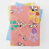 Grafisch thema bijen inpakpapier vel (In situ)