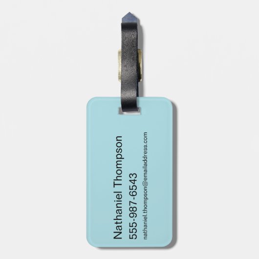 Grafisch van de familie Flintstenen en Rubbles Bagagelabel (Achterkant verticaal)