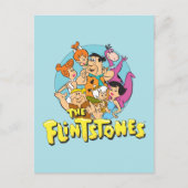 Grafisch van de familie Flintstenen en Rubbles Briefkaart (Voorkant)