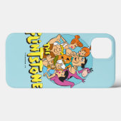 Grafisch van de familie Flintstenen en Rubbles Case-Mate iPhone Case (Achterkant (horizontaal))