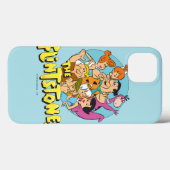 Grafisch van de familie Flintstenen en Rubbles Case-Mate iPhone Case (Achterkant (horizontaal))